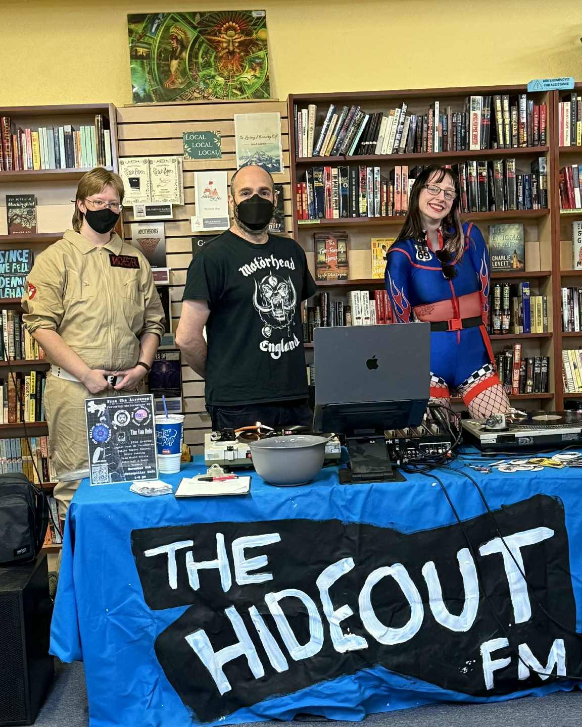 Our friends from The Hideout DJing for us!