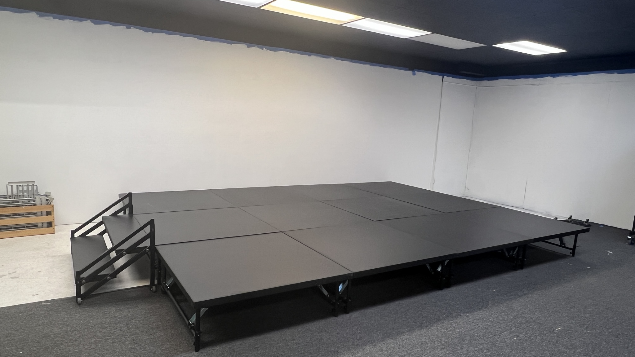 Looking Glass interior In Progress (with stage)
